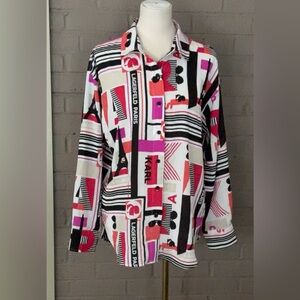 Karl Lagerfeld button down print shirt M